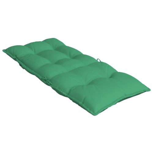 vidaXL Highback Chair Cushions 4 pcs Green Oxford Fabric