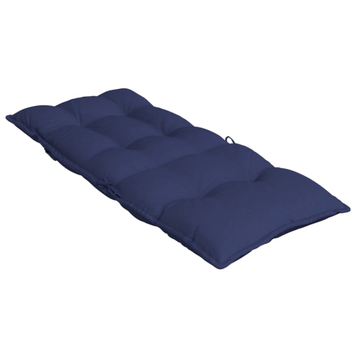 vidaXL Highback Chair Cushions 4 pcs Navy Blue Oxford Fabric