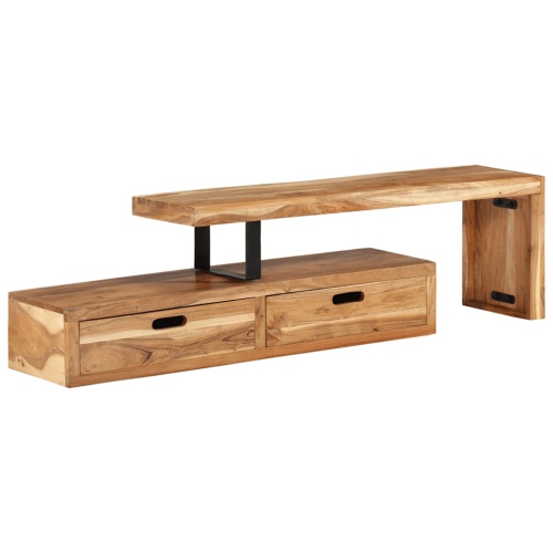 VIDAXL  Tv Stand (118-200)X30X40 Cm Solid Wood Acacia