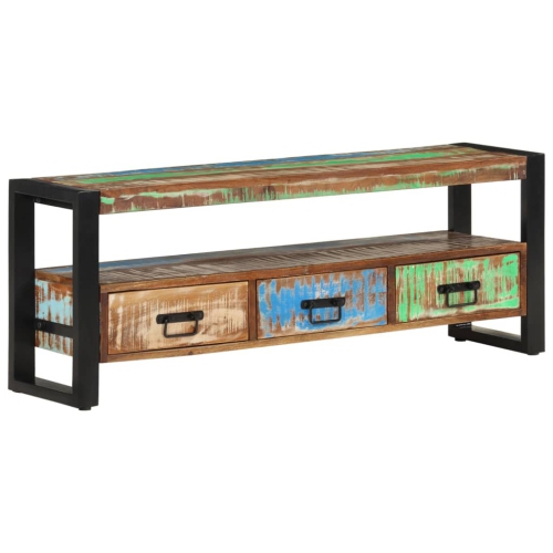 vidaXL TV Cabinet 120x30x45 cm Solid Wood Reclaimed