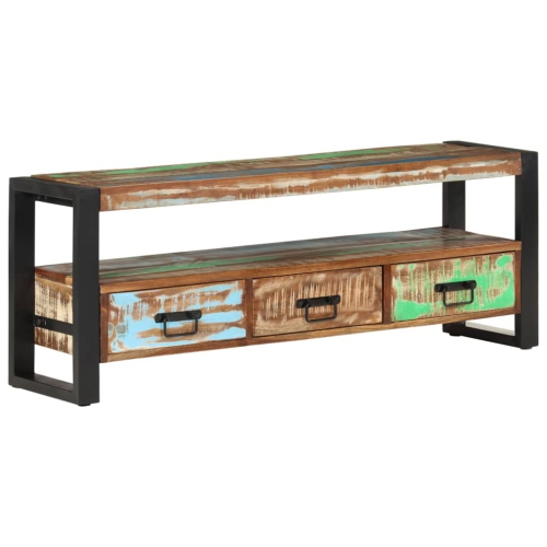vidaXL TV Cabinet 120x30x45 cm Solid Wood Reclaimed