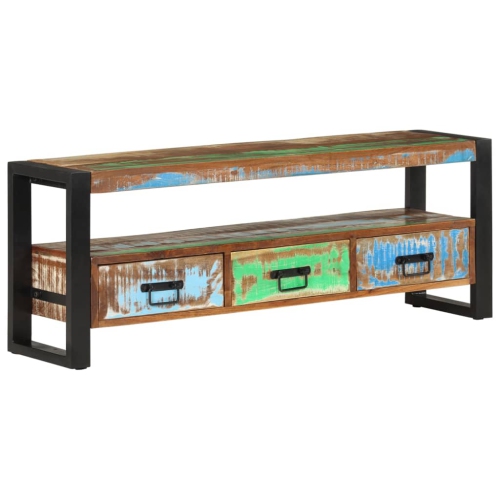 vidaXL TV Cabinet 120x30x45 cm Solid Wood Reclaimed
