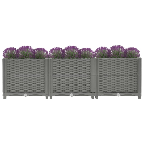 vidaXL Raised Bed 120x40x38 cm Polypropylene