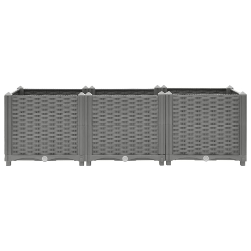 vidaXL Raised Bed 120x40x38 cm Polypropylene