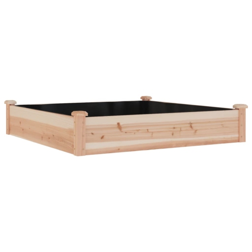 VIDAXL  Garden Raised Bed With Liner 120X120X25 Cm Solid Wood Fir