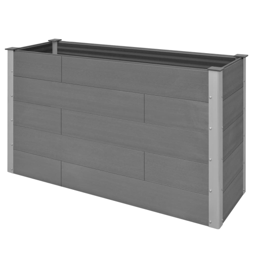 VIDAXL  Garden Raised Bed Wpc 150X50X91 Cm In Grey