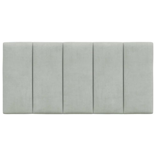 vidaXL Headboard Cushion "Hanko" Light Grey 100 cm Velvet