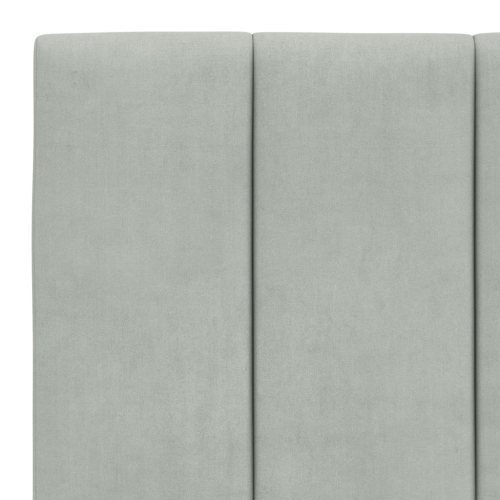vidaXL Headboard Cushion "Hanko" Light Grey 100 cm Velvet