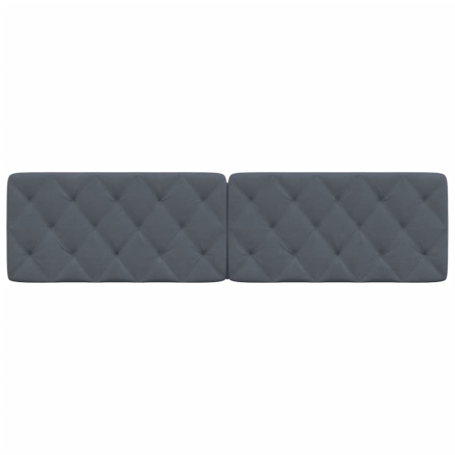 vidaXL Headboard Cushion Dark Grey 193 cm Velvet