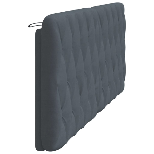 vidaXL Headboard Cushion Dark Grey 193 cm Velvet