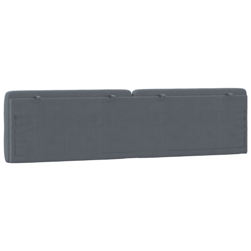 vidaXL Headboard Cushion Dark Grey 193 cm Velvet