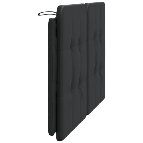 VidaXL – Coussin de tête de lit «&nbsp;Zadar&nbsp;» en similicuir 137&nbsp;cm noir