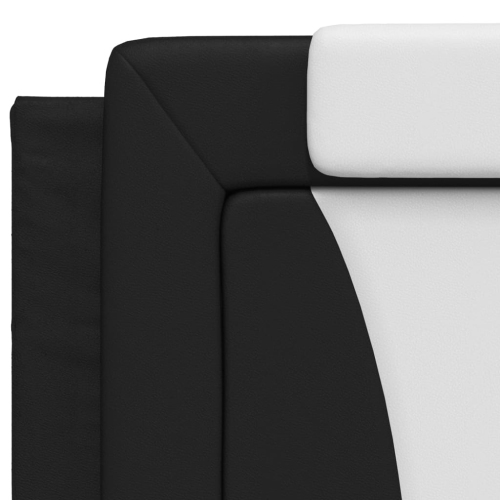 vidaXL Headboard Cushion "Viana" Black and White 193 cm Faux Leather