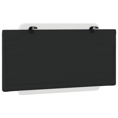 vidaXL Headboard Cushion "Zadar" Black and White 100 cm Faux Leather