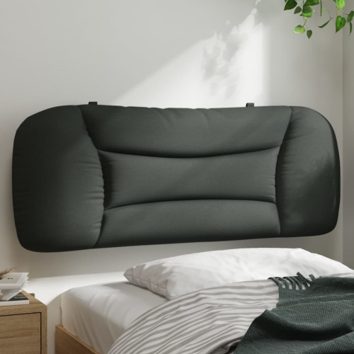 VidaXL – Coussin de tête de lit « Hvar » en tissu 100 cm gris foncé