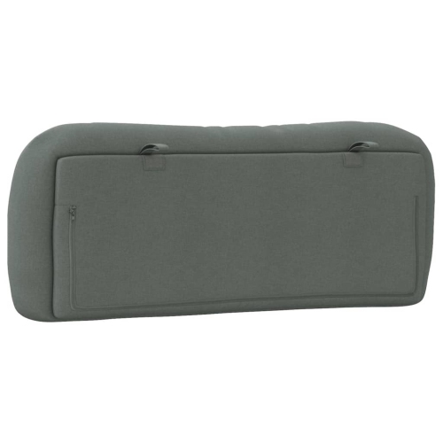 VidaXL – Coussin de tête de lit « Hvar » en tissu 100 cm gris foncé