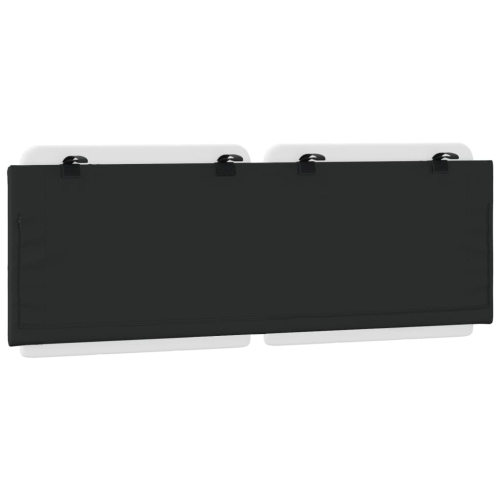 vidaXL Headboard Cushion "Zadar" White and Black 137 cm Faux Leather