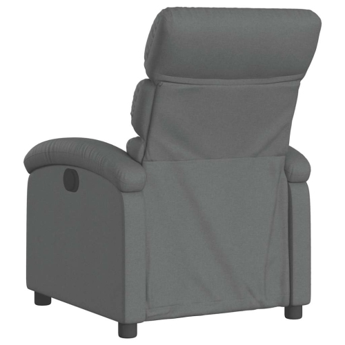 vidaXL Manual Recliner Chair, Adjustable Backrest/ Footrest, Dark Gray Fabric Reclining Sofa