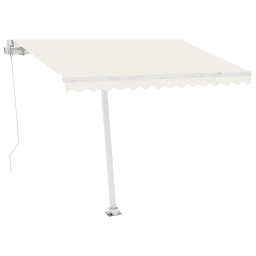 vidaXL Freestanding Automatic Awning 300x250 cm Cream
