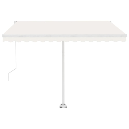 vidaXL Freestanding Automatic Awning 300x250 cm Cream
