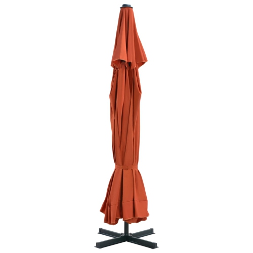 vidaXL Garden Parasol with Aluminium Pole 500 cm Terracotta