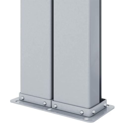 vidaXL Retractable Side Awning Cream 200x1000 cm