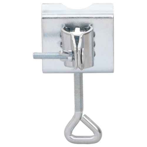 vidaXL Umbrella Clamps for Balcony 2 pcs 32 mm Galvanised Steel