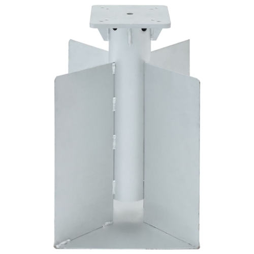 vidaXL In-Ground Parasol Base Silver 27.5x27.5x45 cm Steel