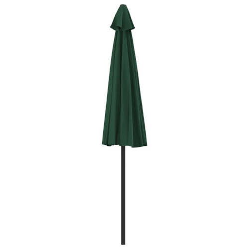 vidaXL Garden Parasol with Aluminium Pole Green 270x144 cm Half