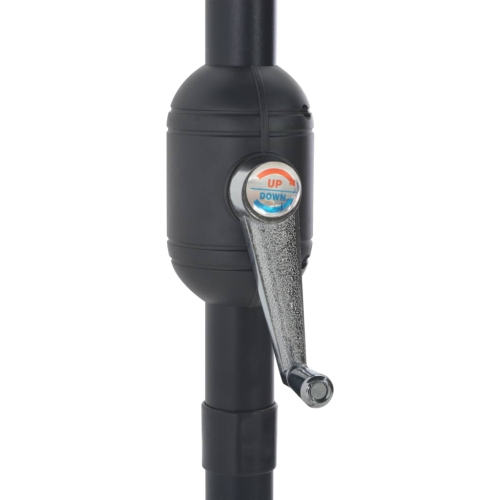 vidaXL Garden Parasol with Aluminium Pole Green 270x144 cm Half