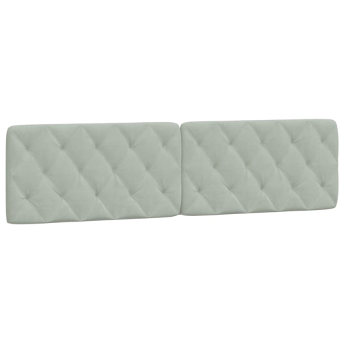 Cadre de lit vidaXL sans matelas gris pâle 152 x velours 203&nbsp;cm