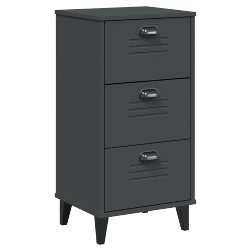 vidaXL Bedside Cabinet VIKEN Anthracite Grey Engineered Wood