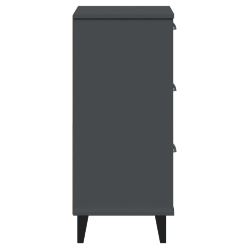 vidaXL Bedside Cabinet VIKEN Anthracite Grey Engineered Wood