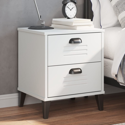 vidaXL Bedside Cabinet VIKEN White Engineered Wood