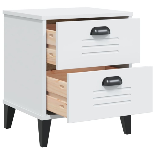 vidaXL Bedside Cabinet VIKEN White Engineered Wood