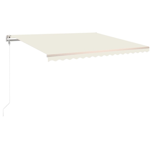 vidaXL Automatic Retractable Awning 400x300 cm Cream