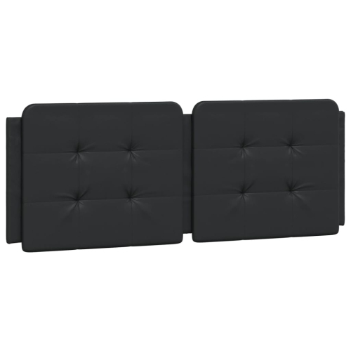 Cadre de lit vidaXL sans matelas « Zadar » Noir 137 lignes Similicuir 190 cm