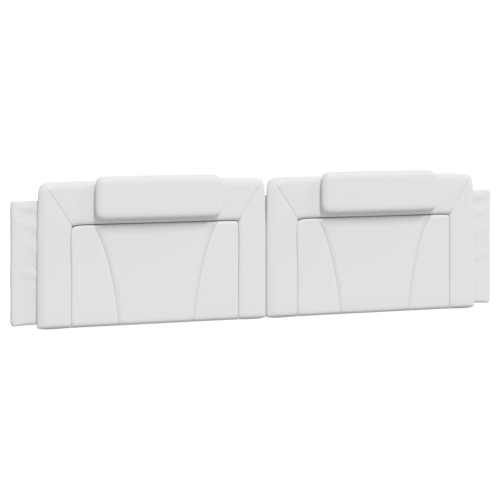 Cadre de lit vidaXL «&nbsp;Viana&nbsp;» sans matelas blanc 193&nbsp;po Similicuir 203&nbsp;cm