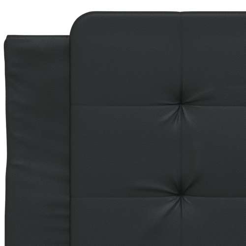 vidaXL Bed Frame with LED without Mattress "Zadar" Black 100x190 cm