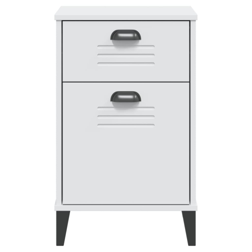 vidaXL Bedside Cabinet VIKEN White Engineered Wood