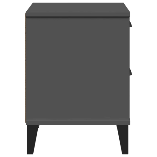 vidaXL Bedside Cabinet VIKEN Anthracite Grey Engineered Wood