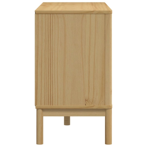 vidaXL Chest of Drawers FLORO Wax Brown Solid Wood Pine