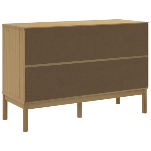 vidaXL Chest of Drawers FLORO Wax Brown Solid Wood Pine