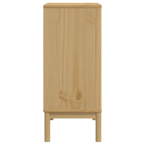 Chiffonnier de tiroirs en bois massif brun ciré vidaXL