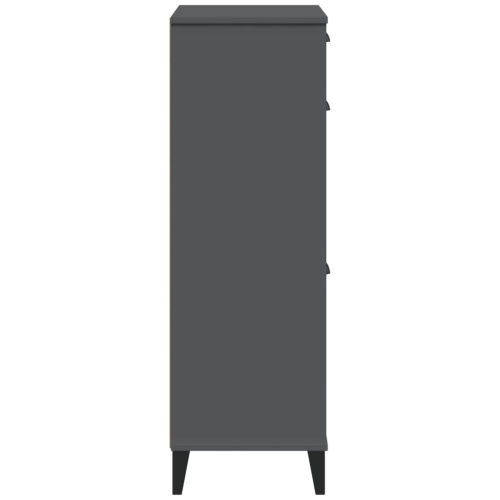 vidaXL Shoe Cabinet VIKEN Anthracite Grey Engineered Wood