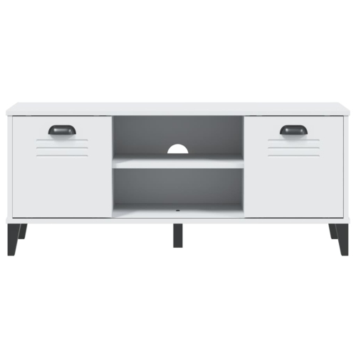 vidaXL Shoe Bench VIKEN White 106x35x45 cm Engineered Wood