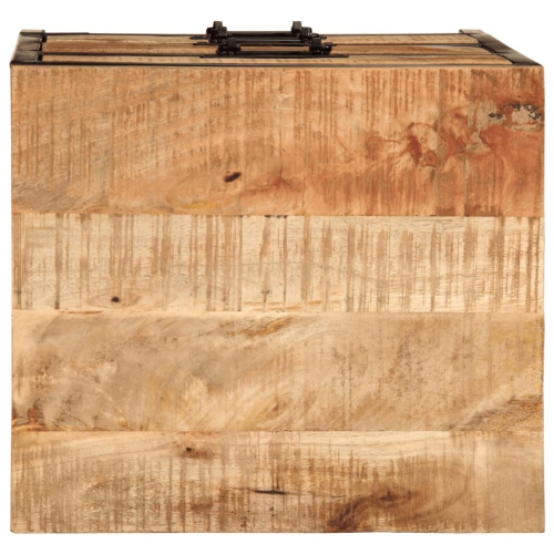 vidaXL Bed Cabinet with 3 Drawers 40x35x63 cm Solid Rough Wood Mango