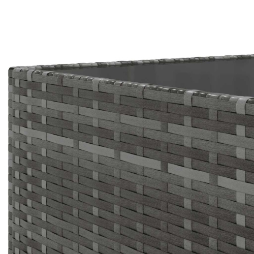 Ensemble de salon de jardin de 6 pièces avec coussins en poly rotin gris de vidaXL