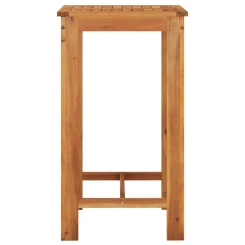 vidaXL 3 Piece Garden Bar Set Brown Solid Wood Acacia and Poly Rattan