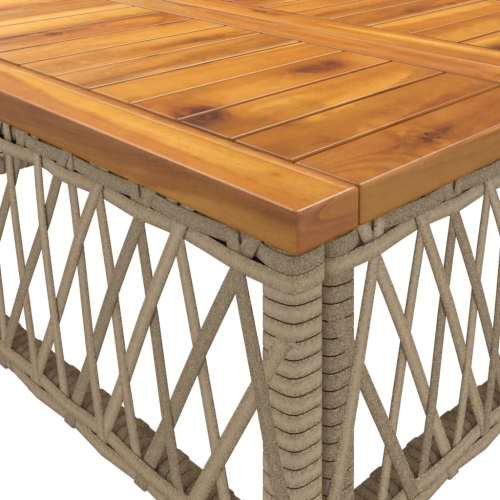 Ensemble de 2 pièces avec divan et coussins en rotin synthétique beige vidaXL